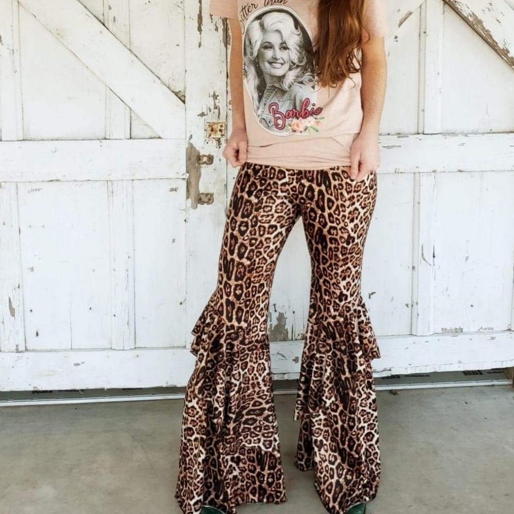Cheetah ruffled bells